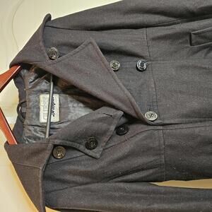 GUESS Los Angeles Women's Classic Black Peacoat